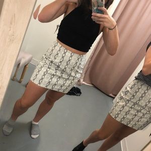 Snake skin skirt